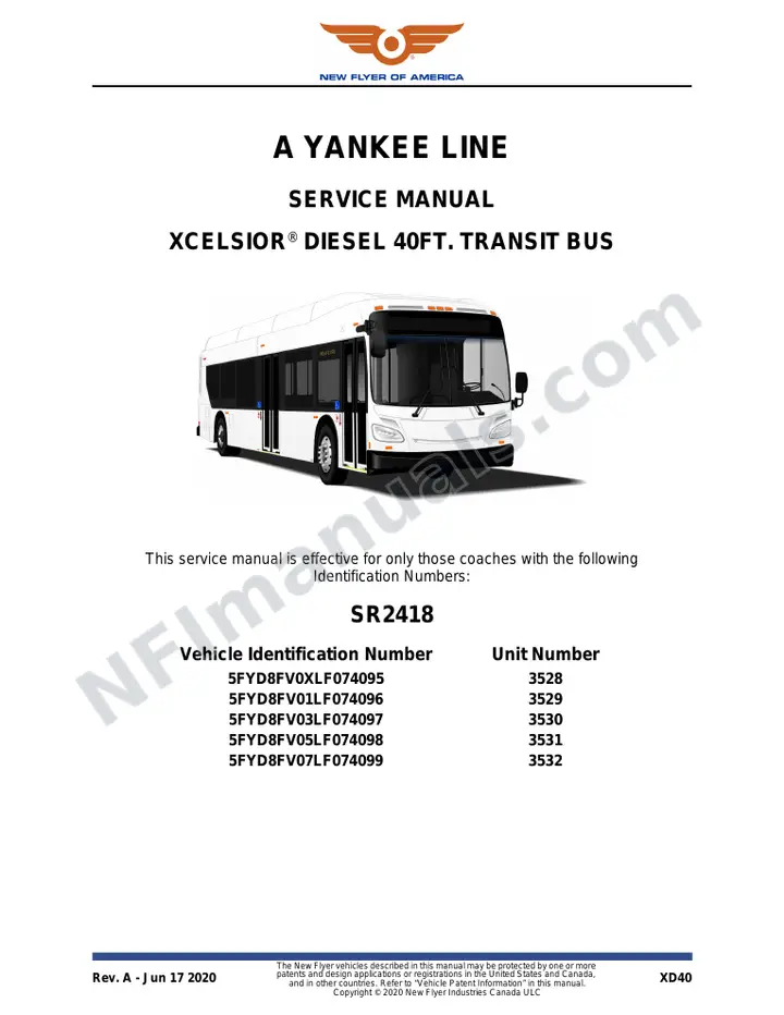 SR2418 Service Manual, A Yankee Line first-page preview