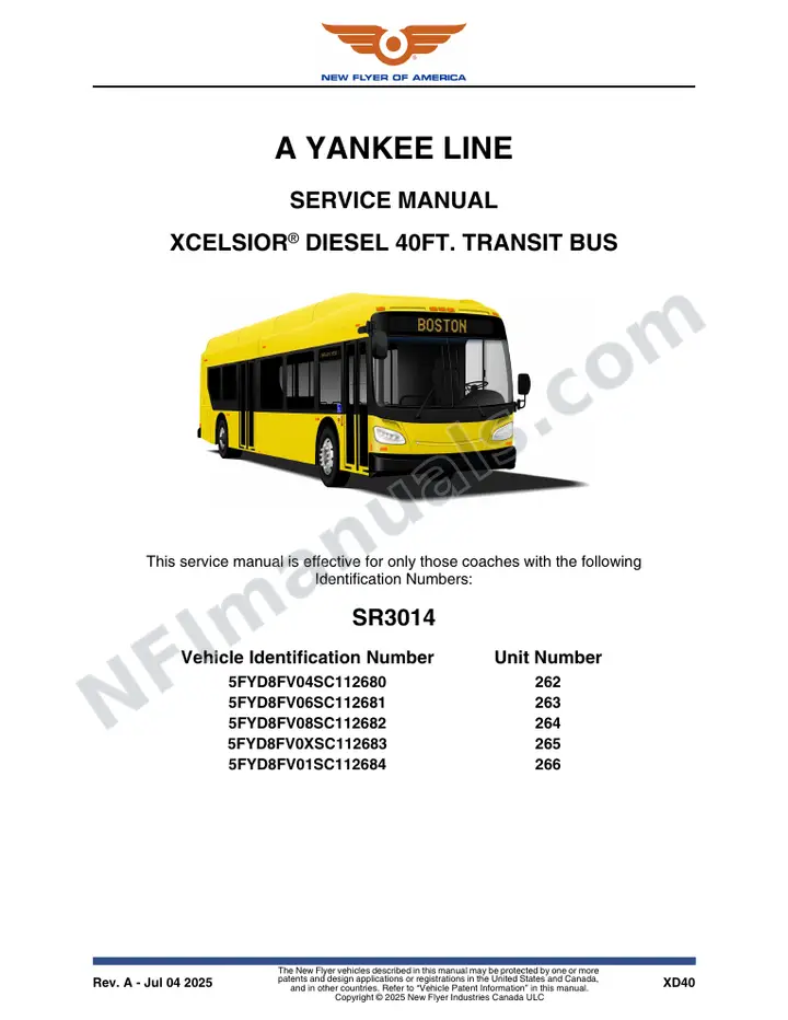 SR3014 Service Manual, A Yankee Line first-page preview