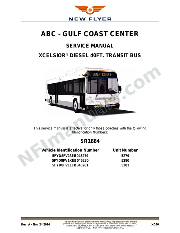 SR1884 Service Manual, ABC - Gulf Coast Center first-page preview