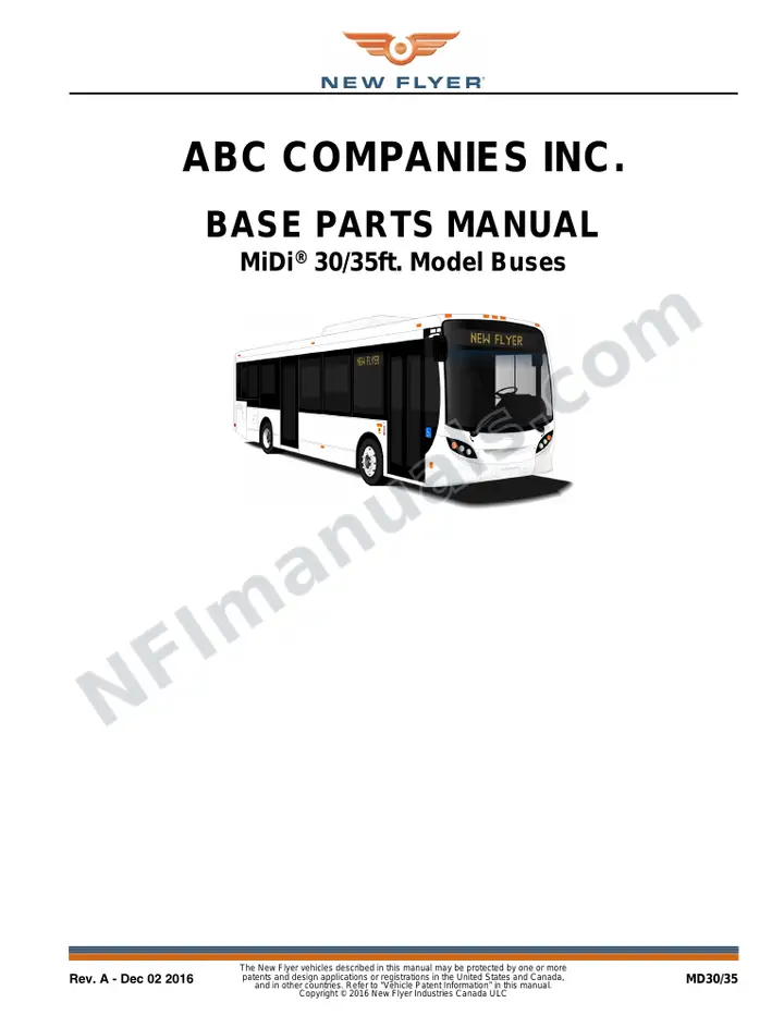 MD30/35 ABC Companies Inc. Base Parts Manual first-page preview