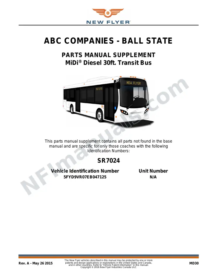SR7024 Parts Manual, ABC Companies - Ball State first-page preview