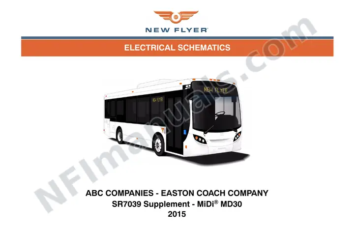 7039 MD30 Electrical Schematics Supplement, ABC Companies - Easton Coach Company first-page preview