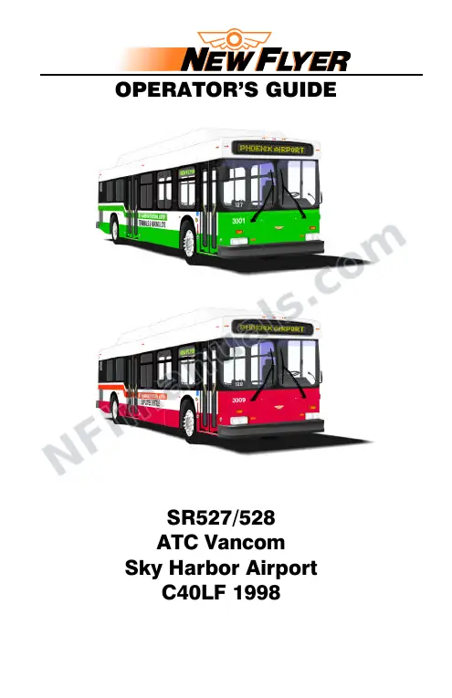 New Flyer C40LF Manual Package - ATC Vancom - Sky Harbour Airport included manual preview