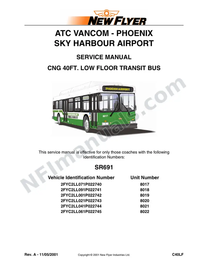 SR691 Service Manual, ATC Vancom - Phoenix Sky Harbour Airport first-page preview