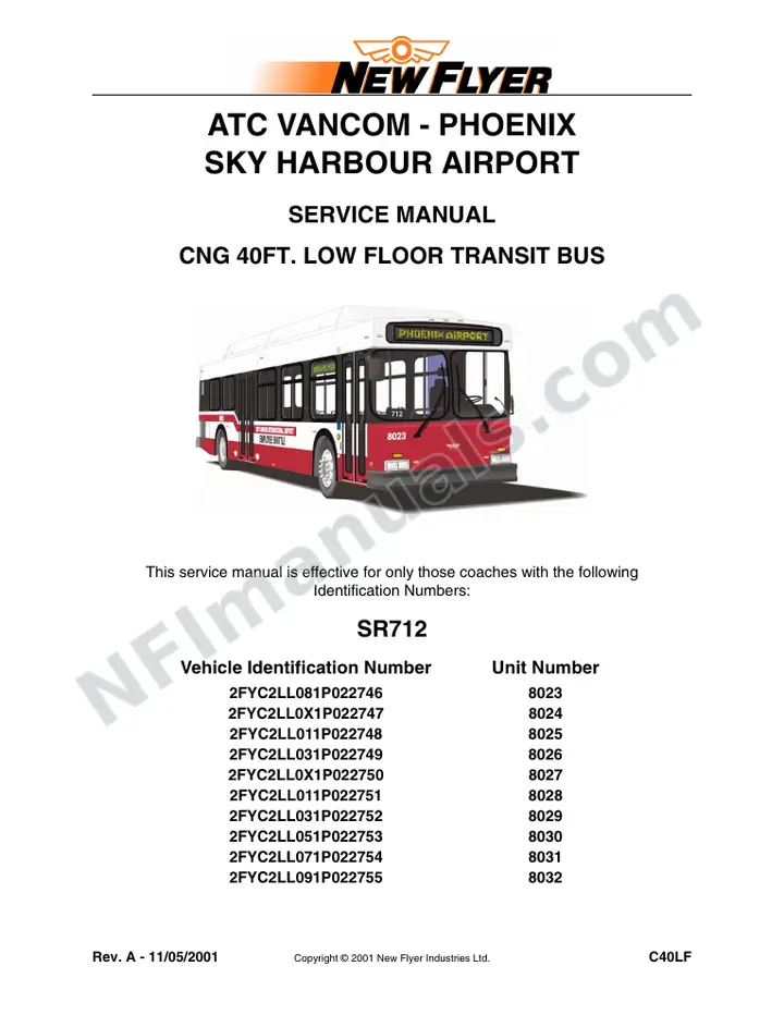 SR712 Service Manual, ATC Vancom - Phoenix Sky Harbour Airport first-page preview