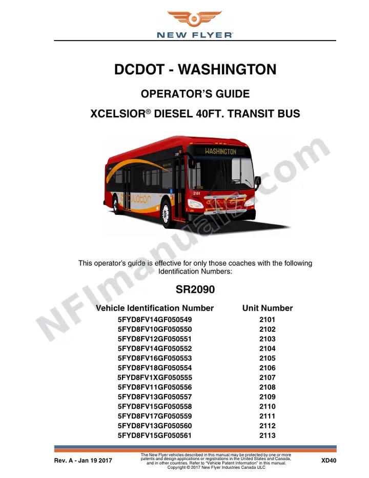 SR2090 Operator's Guide, DCDOT - Washington first-page preview