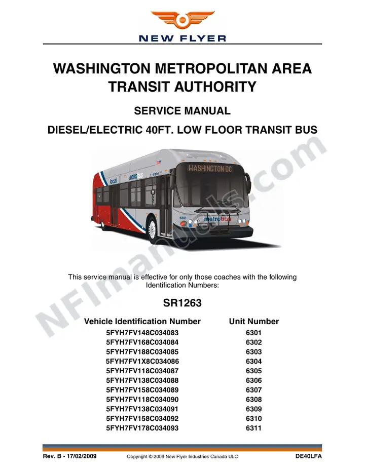SR1263_1355 Service Manual, WMATA first-page preview