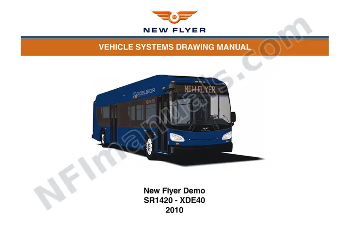 SR1420 Vehicle Systems Drawings, New Flyer Demo first-page preview