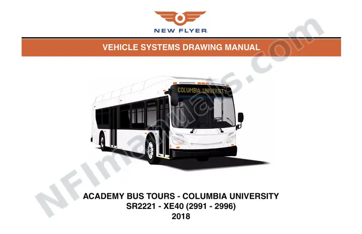 SR2221 Vehicle Systems Drawings, Academy Bus Tours - Columbia University first-page preview