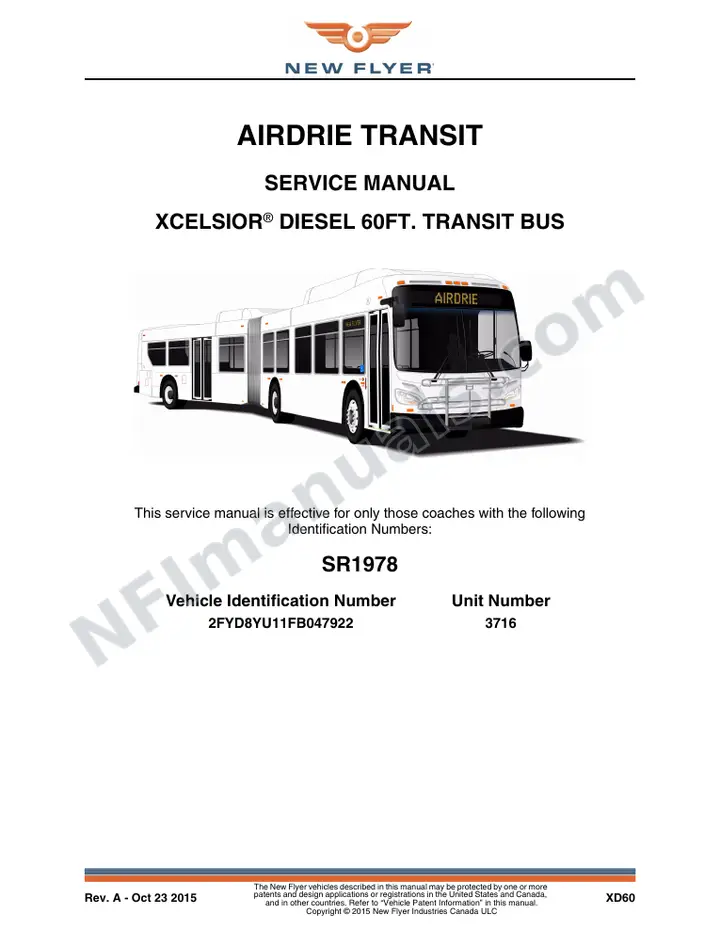 SR1978 Service Manual, Airdrie Transit first-page preview