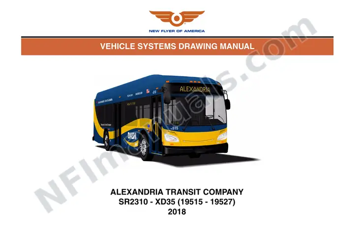 SR2310 Vehicle Systems Drawings, Alexandria Transit Company first-page preview