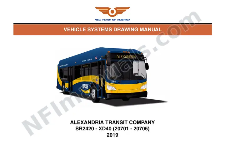 SR2420 Vehicle Systems Drawings, Alexandria Transit Company first-page preview