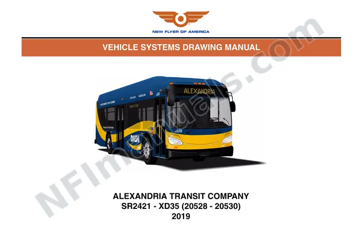SR2421 Vehicle Systems Drawings, Alexandria Transit Company first-page preview