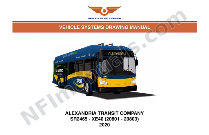 SR2465 Vehicle Systems Drawings, Alexandria Transit Company first-page preview