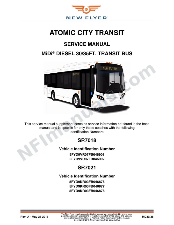 SR7018_7021 Service Manual, Atomic City Transit first-page preview