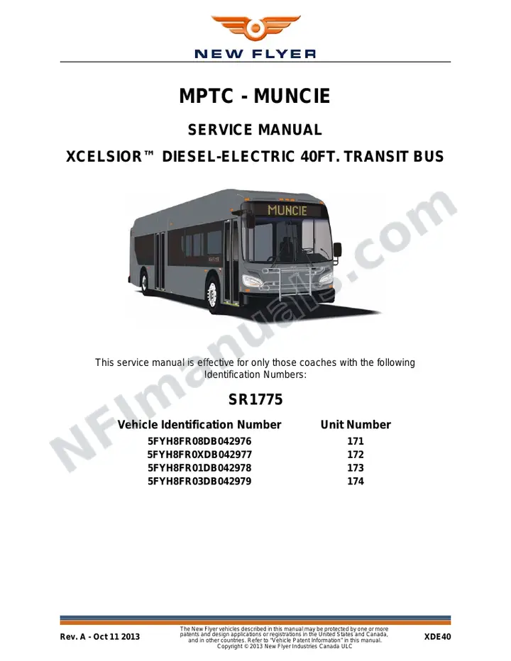 SR1775 Service Manual, MPTC - Muncie first-page preview