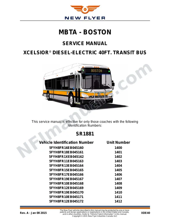 SR1881_1902 Service Manual, MBTA - Boston first-page preview