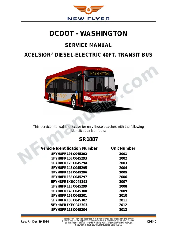 SR1887 Service Manual, DCDOT - Washington first-page preview