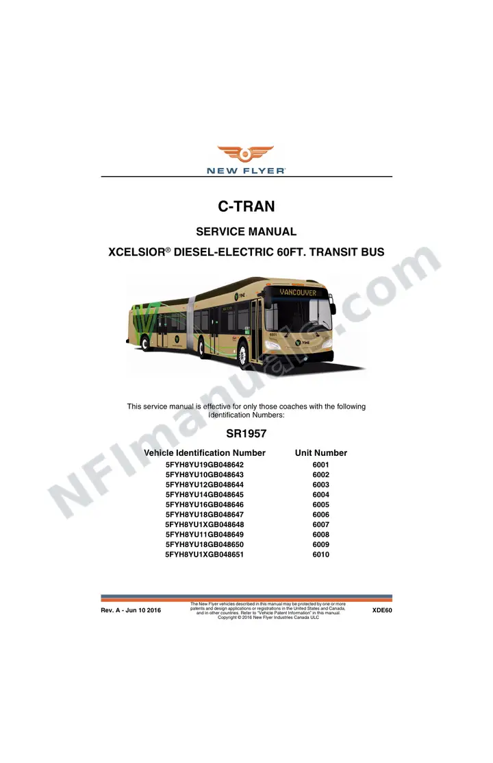 SR1957 Service Manual, C-TRAN first-page preview