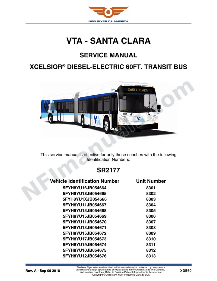SR2177 Service Manual, VTA - SAnta Clara first-page preview