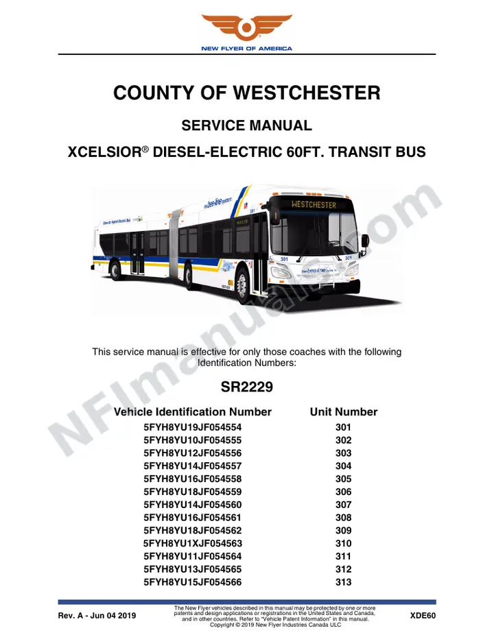 SR2229 Service Manual, County Of Westchester first-page preview