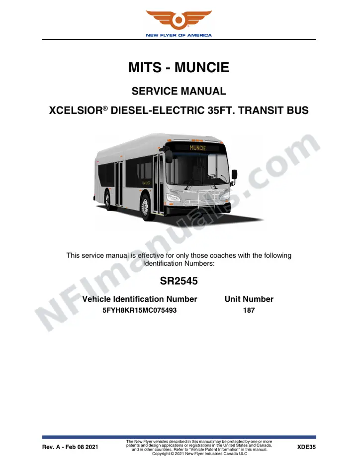 SR2545 Service Manual, MITS - Muncie first-page preview