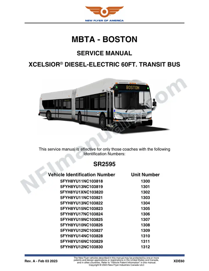 SR2595_2763_2610 Service Manual, MBTA - Boston first-page preview