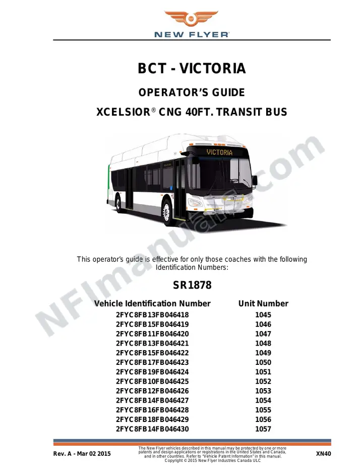 SR1878 Operator's Guide, BCT - Victoria first-page preview