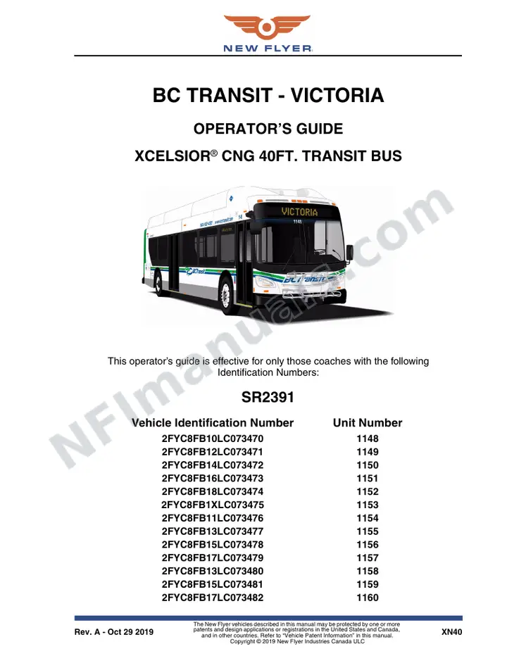 SR2391 Operator's Guide, BC Transit - Victoria first-page preview