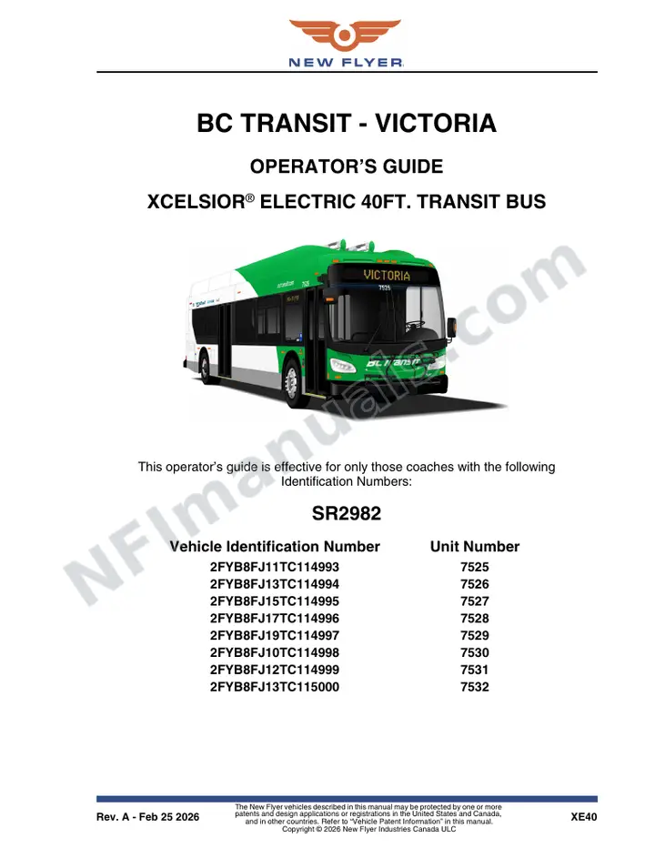 SR2982 Operator's Guide, BC Transit - Victoria first-page preview