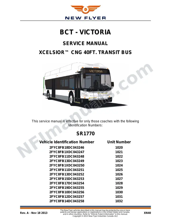 SR1770 Service Manual, BCT - Victoria first-page preview