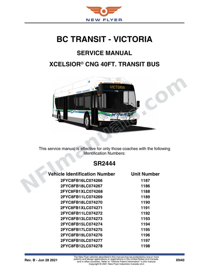 SR2444_2415 Service Manual, BC Transit - Victoria first-page preview