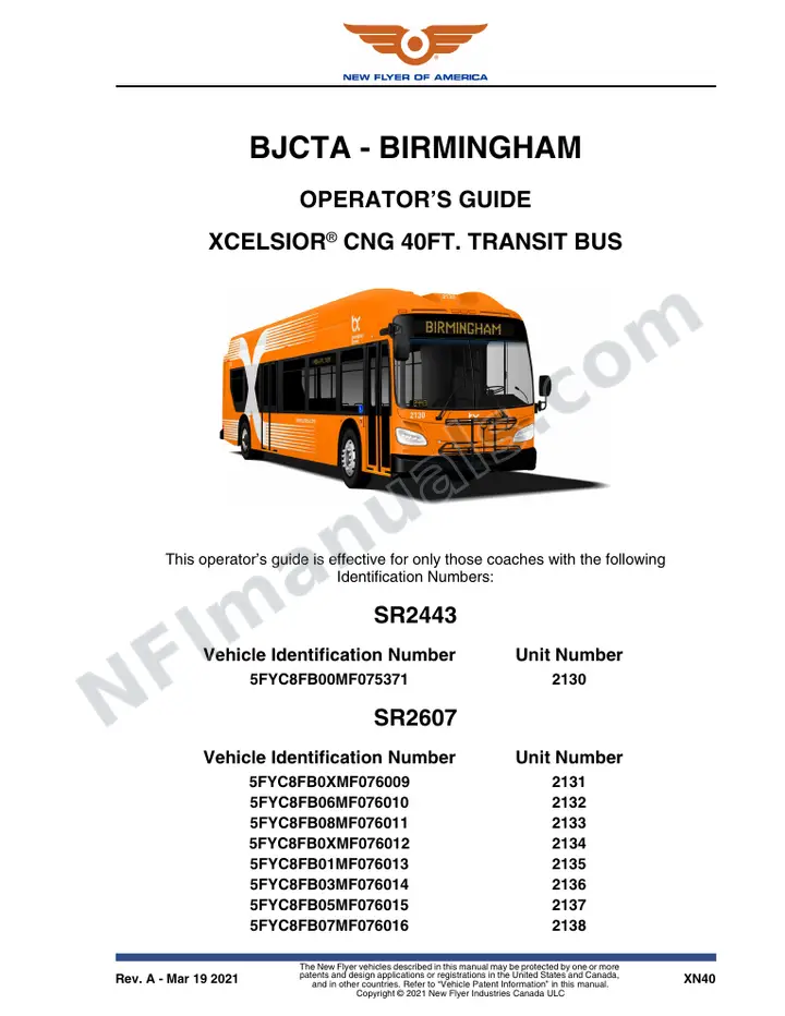 SR2443_2607 Operator's Guide, BJCTA - Birgmingham first-page preview