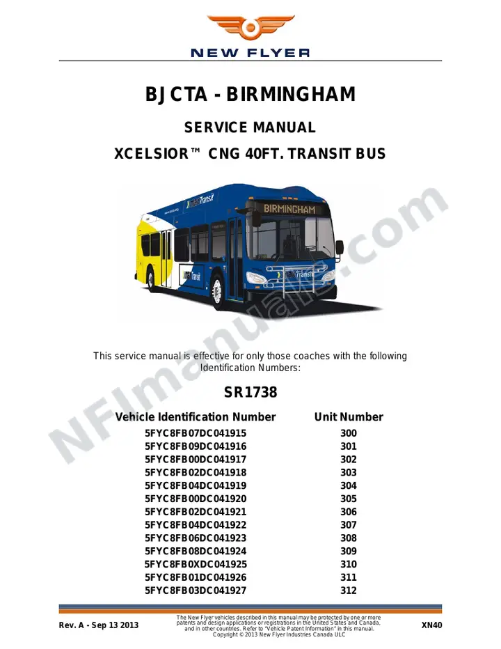 SR1738 Service Manual, BJCTA - Birmingham first-page preview