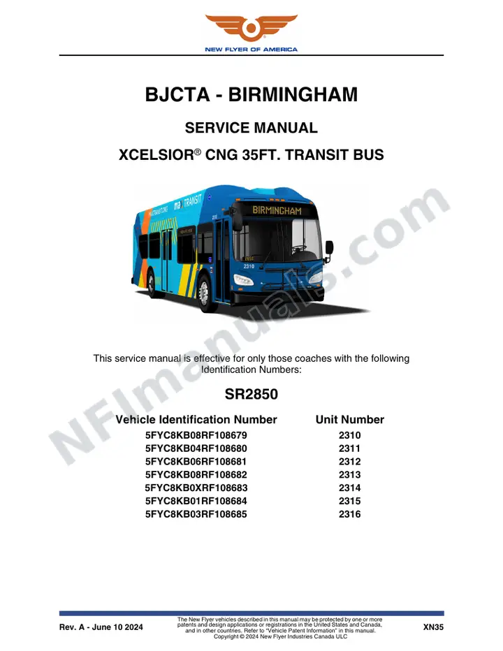 SR2850 Service Manual, BJCTA - Birmingham first-page preview