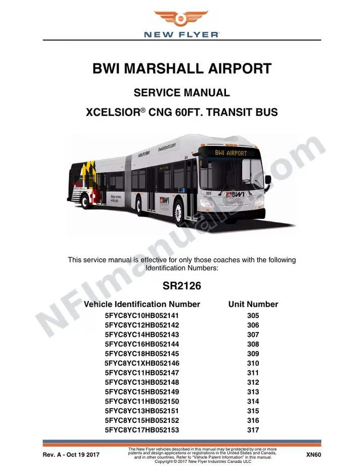 SR2126 Service Manual, BWI Marshall Airport first-page preview