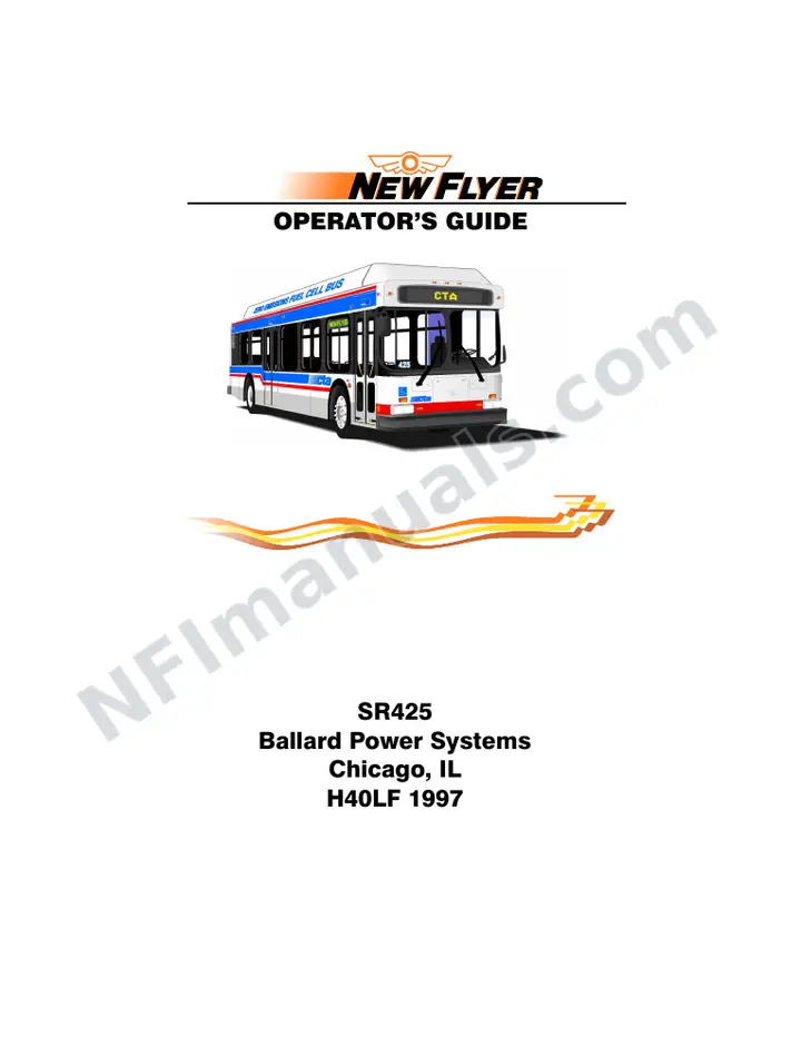SR425 Operator's Guide, Ballard Power Systems Chicago, IL first-page preview