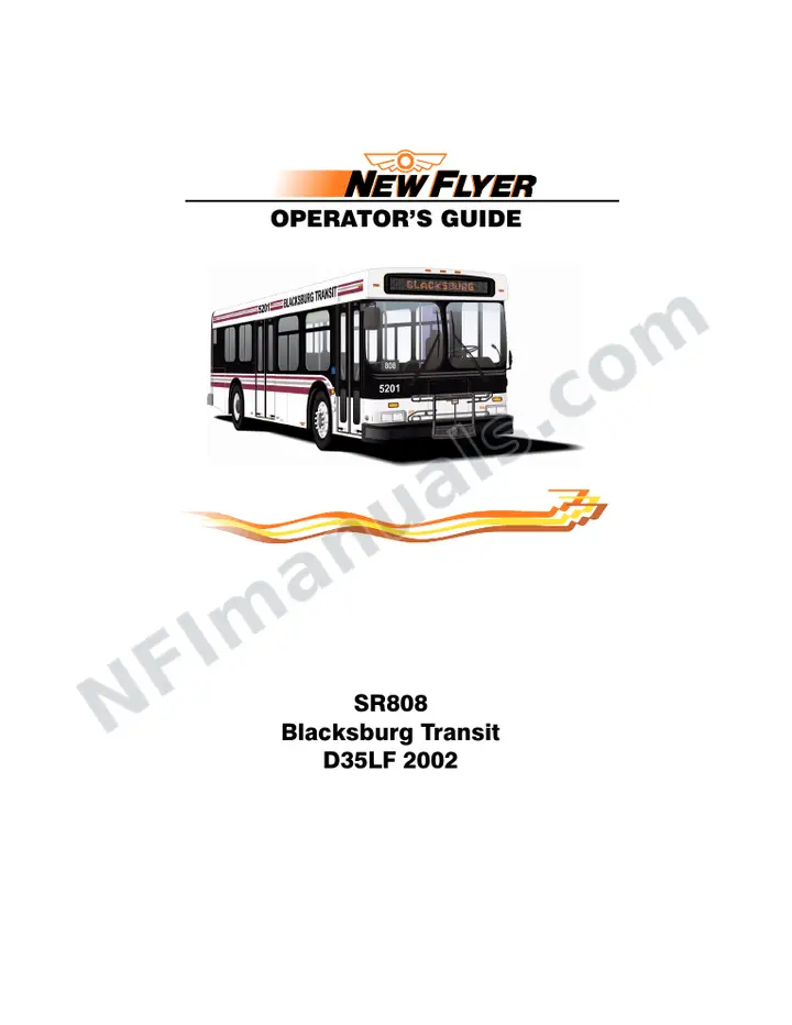 SR808 Operator's Guide, Blacksburg Transit first-page preview