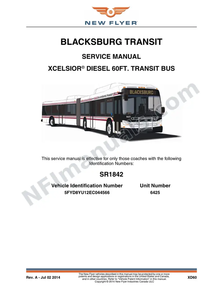 SR1842 Service Manual, Blacksburg first-page preview