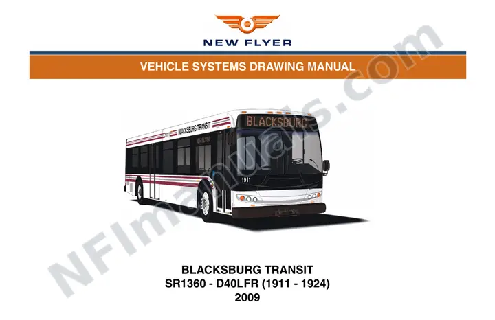 SR1360 Vehicle Systems Drawings, Blacksburg Transit first-page preview