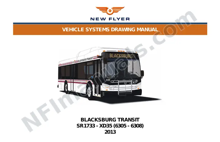 SR1733 Vehicle Systems Drawings, Blacksburg Transit first-page preview