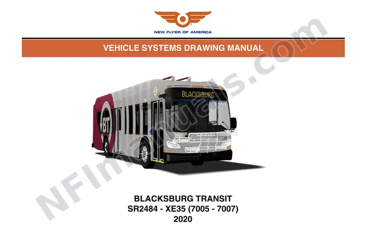 SR2484 Vehicle Systems Drawings, Blacksburg Transit first-page preview