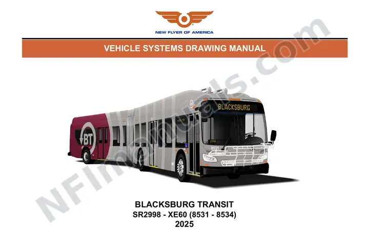 SR2998 Vehicle Systems Drawings, Blacksburg Transit first-page preview