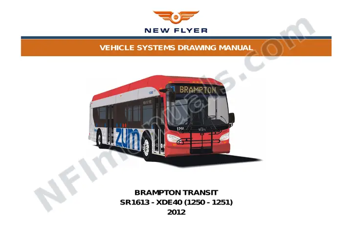 SR1613 Vehicle Systems Drawings, Brampton Transit first-page preview
