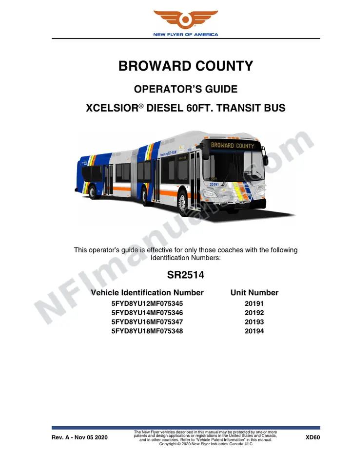 SR2514 Operator's Guide, Broward County first-page preview