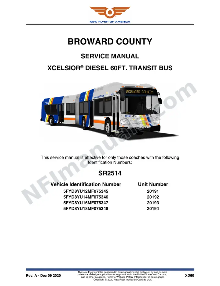 SR2514 Service Manual, Broward County first-page preview