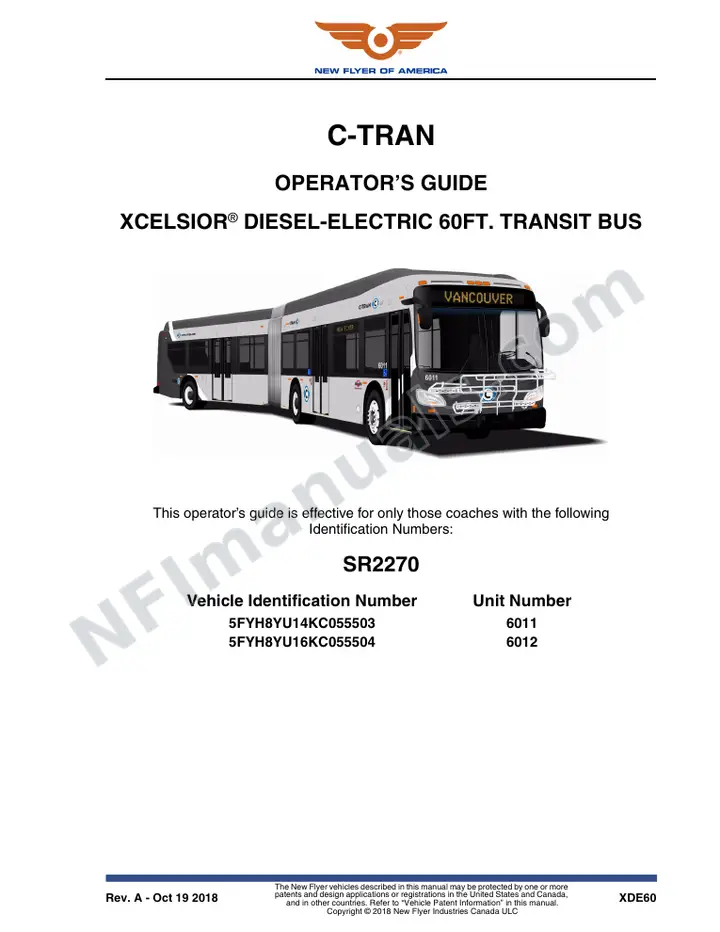 SR2270 Operator's Guide, C-Tran first-page preview