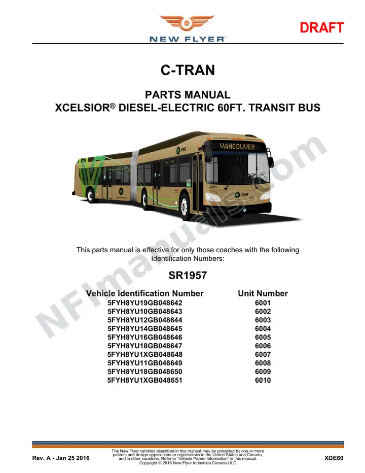 SR1957 Parts Manual, C-TRAN first-page preview