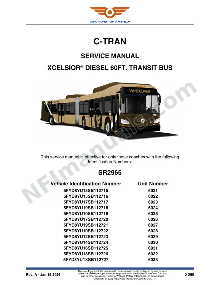 SR2965 Service Manual, C-Tran first-page preview