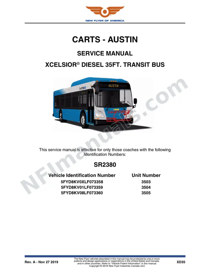 SR2380 Service Manual, CARTS - Austin first-page preview